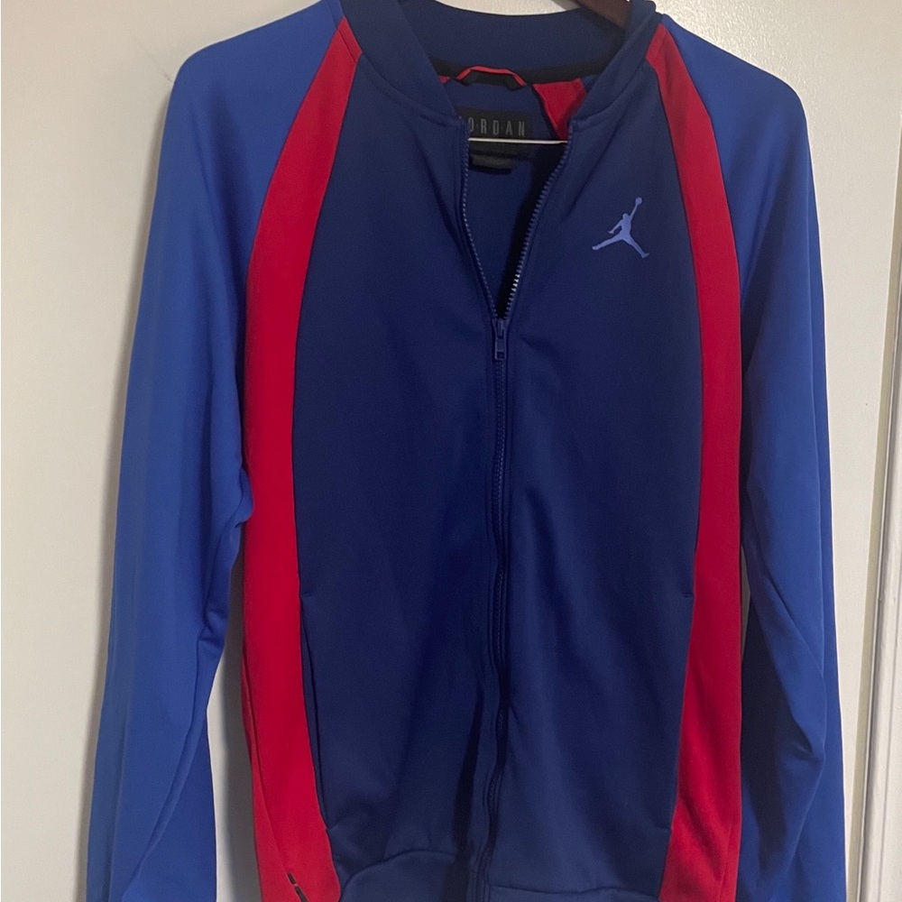 Air Jordan Blue & Red Zip-Up Jumpman Jacket